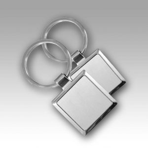 Square Double Sided Keychain